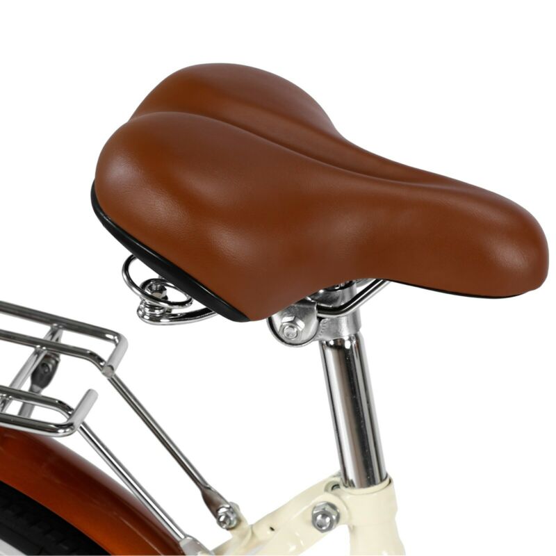 26 Inch Beach Cruiser Bike Women's Commuters Bicycle with Basket and Rear Rack - Fresh Stock Dated February 2026