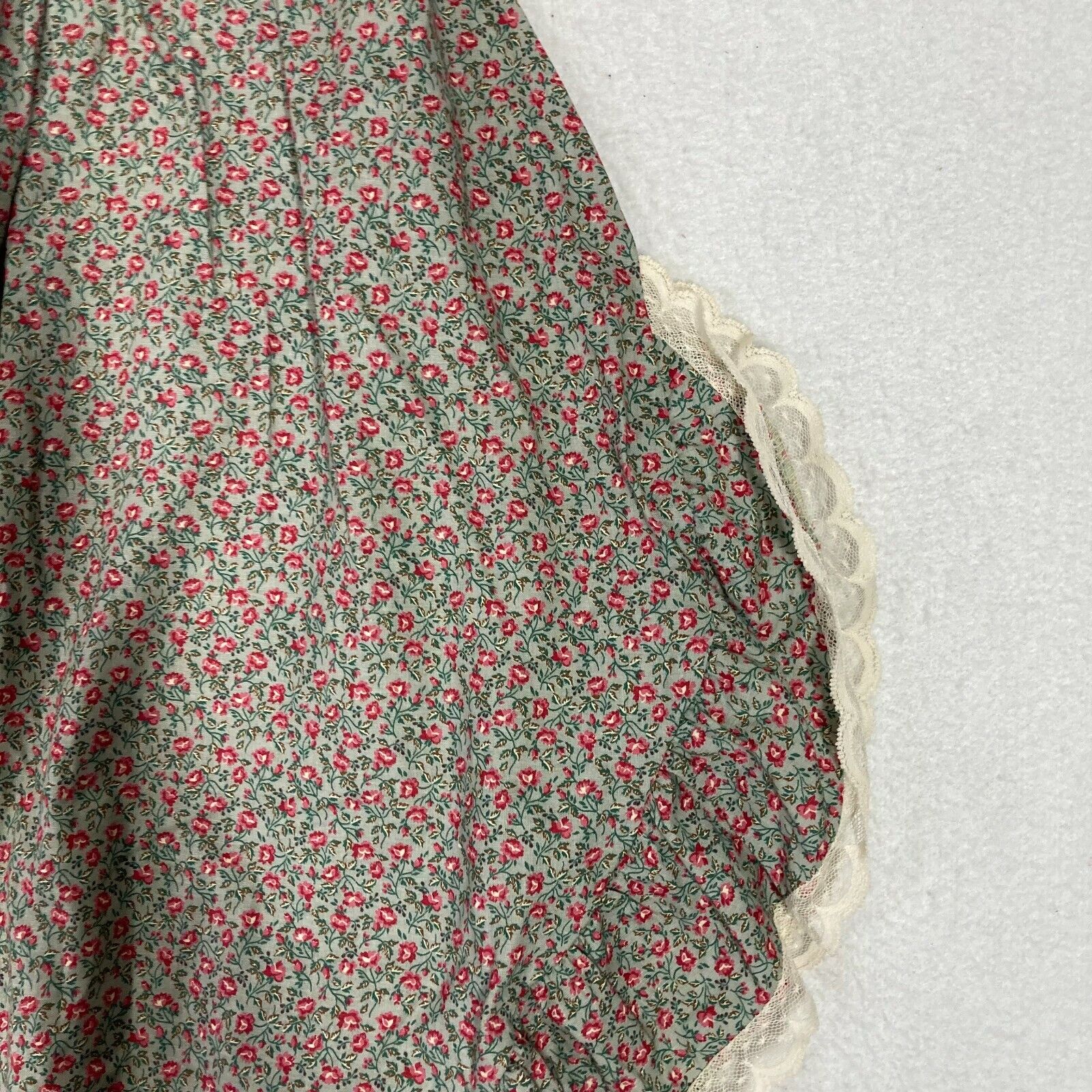 VTG Prairie Skirt Floral Cottagecore Country Farm asymmetric Lace Ruffle S M 70s - Fresh Stock Dated March 2026