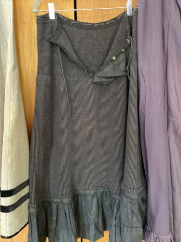 3 Antique Victorian Skirts Edwardian Goth Vintage Lot Linen Wool Knit Cotton - Fresh Stock Dated February 2026
