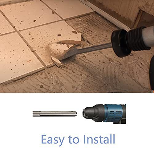 Max Tile Thinset Removal Tool Large Floor Scraper Wide Blade Chisel Bit 6x 14 - Fresh Stock Dated February 2026