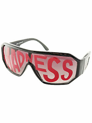 Macho Wrestler Red Madness Shield Sunglasses Macho Man Randy Savage Costume Gift - Fresh Stock Dated February 2026