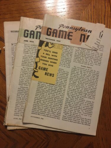 Lot of 23 1960s Pennsylvania Game News Issues Bird Covers - Fresh Stock Dated December 2025