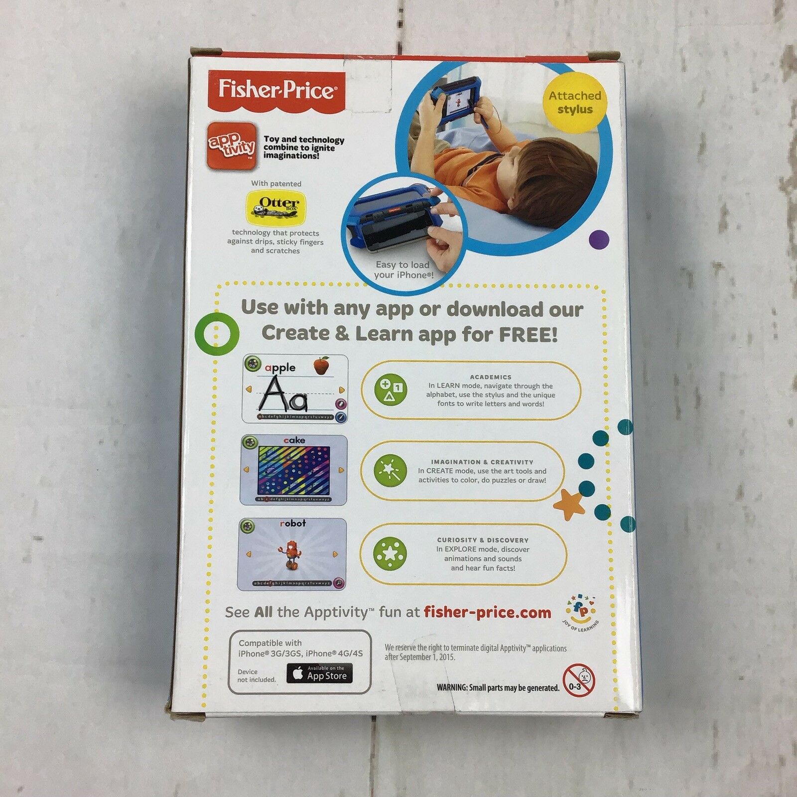 Fisher-Price Create and Learn Apptivity Case for iPhone, Boys, New, MIB - Fresh Stock Dated February 2026