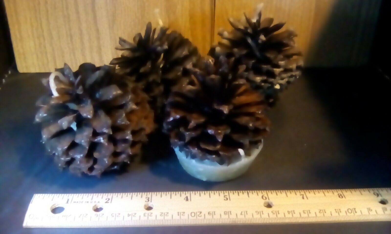 Wax Pine Cones*Fire Starters *Hand Dipped w/ Wick*Indoor Outdoor Use - Fresh Stock Dated December 2025