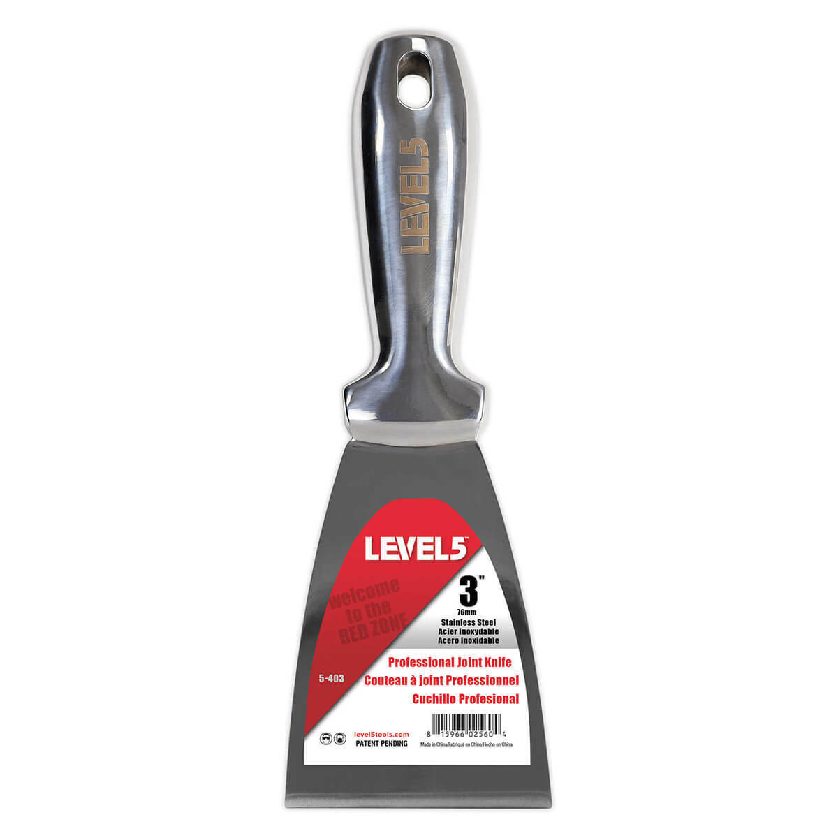 LEVEL5 Joint Knife Stainless Steel Welded One-Piece Putty Scrapers 3