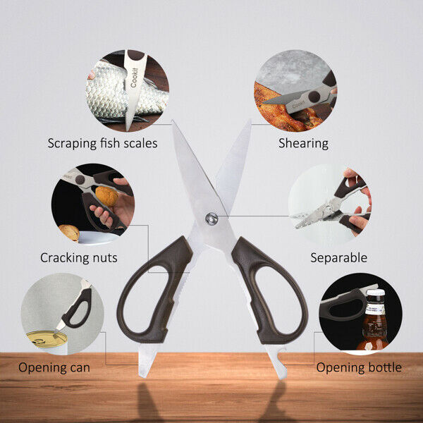 15pcs Kitchen Knives Set Stainless Steel Chef Scissors Steak Damascus Pattern US - Fresh Stock Dated January 2026