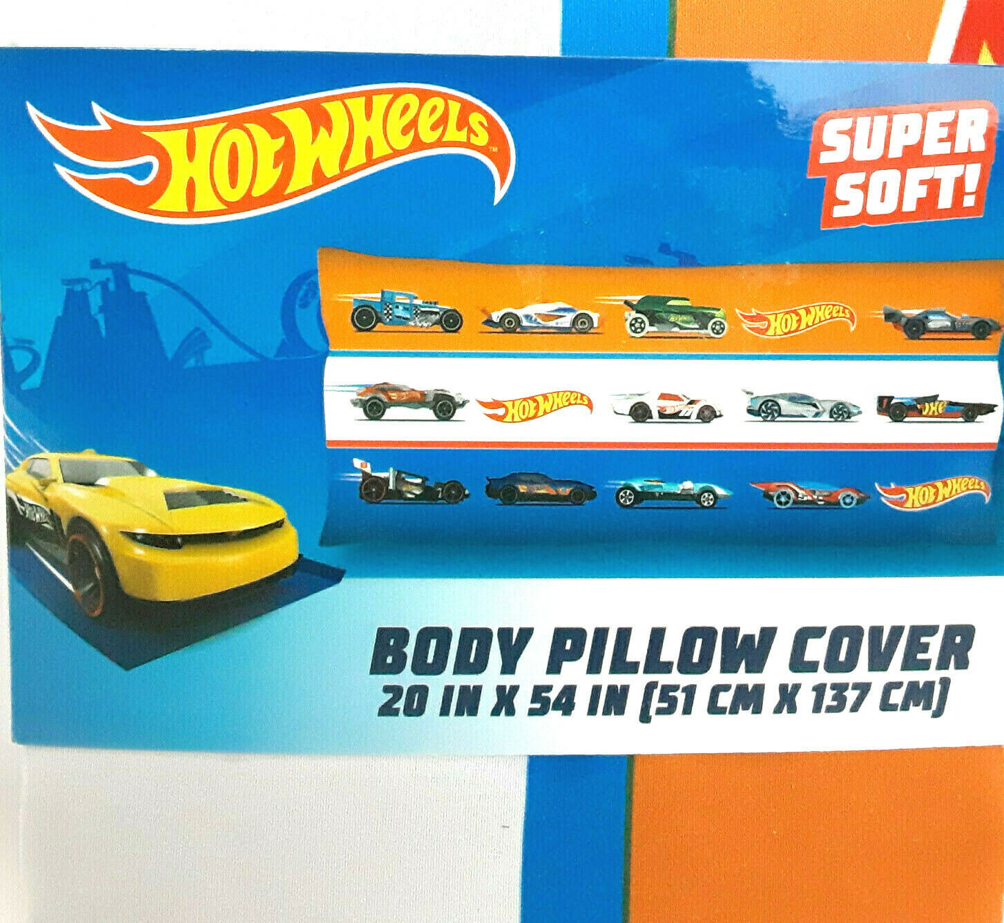SET OF 2 - HOT WHEELS BODY PILLOW COVER / CASE 20