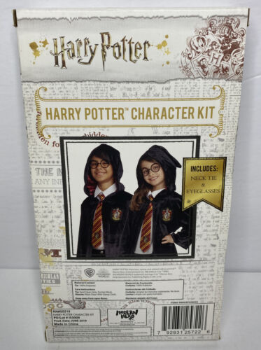 Harry Potter Character Costume Gryffindor Accessories Kit w/ Necktie Eyeglasses - Fresh Stock Dated February 2026