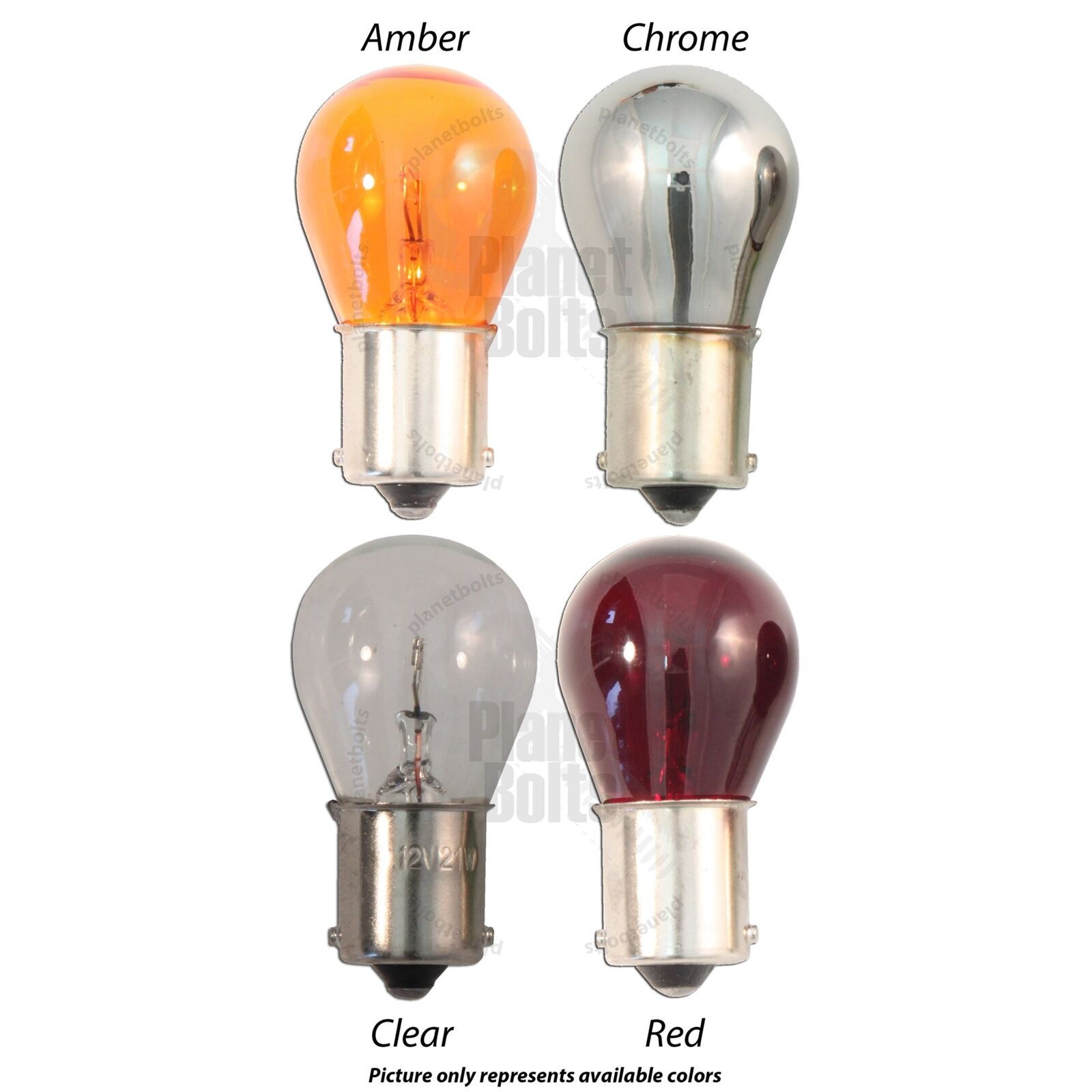 Red 4x Light Bulb Turn Signal Blinker Single Filament Glass 1156 BA15S 21W - Fresh Stock Dated February 2026