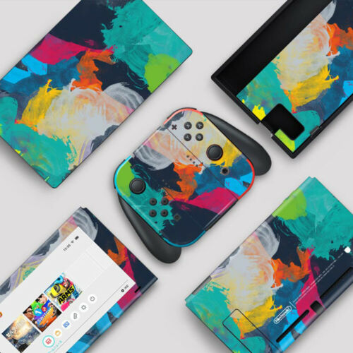 Nintendo Switch Lite Console Vinyl Skins Decals Cover Cute Cartoon Pattern New - Fresh Stock Dated December 2025