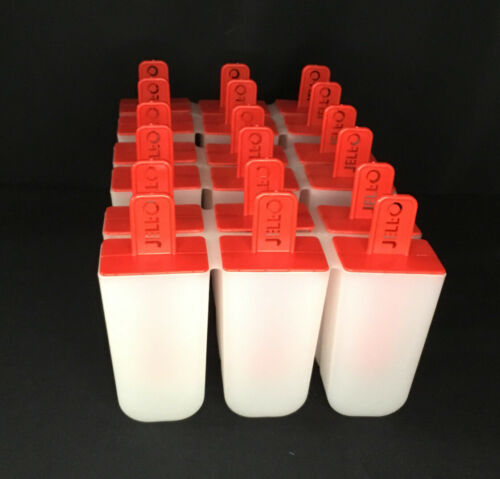 Jello Frozen Popsicle Molds Homemade Ice Cream Pudding Pop Reusable Tray 3-Sets - Fresh Stock Dated December 2025