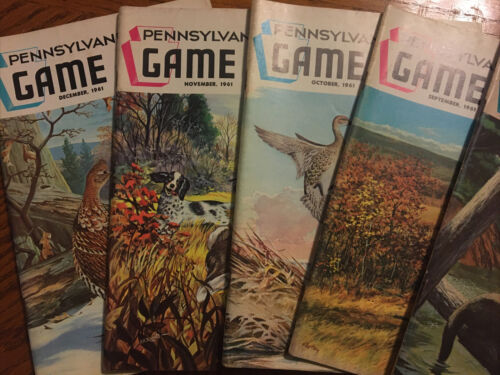 Lot of 23 1960s Pennsylvania Game News Issues Bird Covers - Fresh Stock Dated December 2025