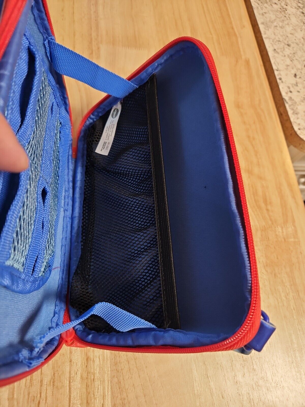 Genuine Vtech InnoTab 3 Zippered Storage Tote Case Blue/Red Trucks - Fresh Stock Dated February 2026