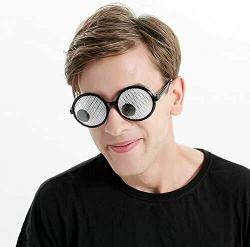 Googly Eyes Glasses,Plastic Round Giant Eye Party Favors, Fun Party Toys - Fresh Stock Dated December 2025