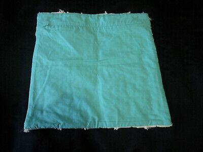 Pottery Barn Teen Decorative Pillow Cover Linen Blnd Burlap 12x12 Pink Green Zip - Fresh Stock Dated December 2025