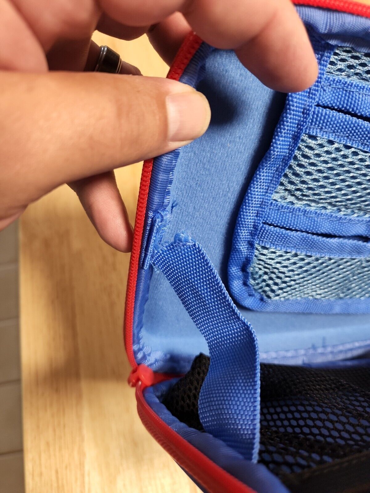 Genuine Vtech InnoTab 3 Zippered Storage Tote Case Blue/Red Trucks - Fresh Stock Dated February 2026