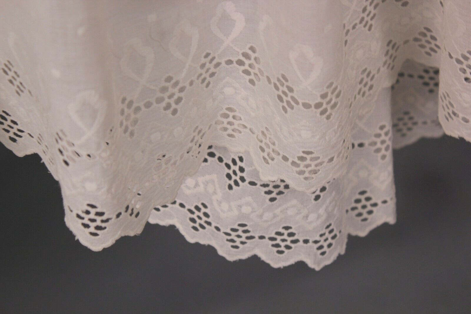 VTG Women's Antique Edwardian Early 1900s White Skirt W Eyelet Sz M - Fresh Stock Dated February 2026