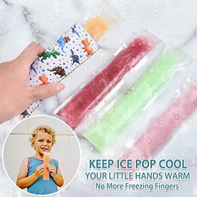 Set of 8 Popsicle Holder Bags - Neoprene Insulator Ice Pop Sleeve Set Popsicl... - Fresh Stock Dated February 2026