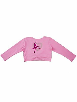 Wenchoice Girls Pink Ballet Girl Heart Applique Long Sleeve Wrap Top 9M-8 - Fresh Stock Dated December 2025