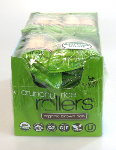 Bamboo Lane Organic Brown Rich Crunchy Rice Rollers 16- 2 Packs - Fresh Stock Dated December 2025