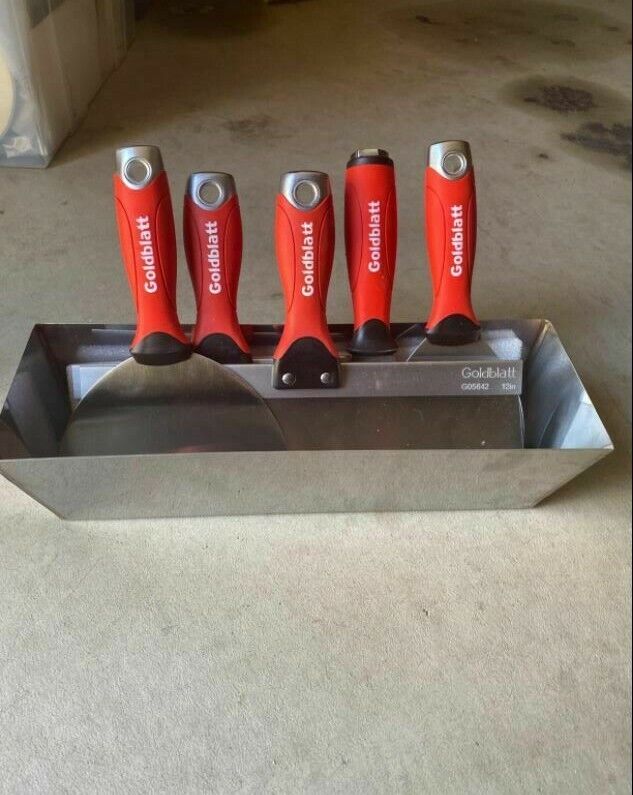 Drywall Taping-Putty Knife Set Premium (3, 4, 6, 8, 12