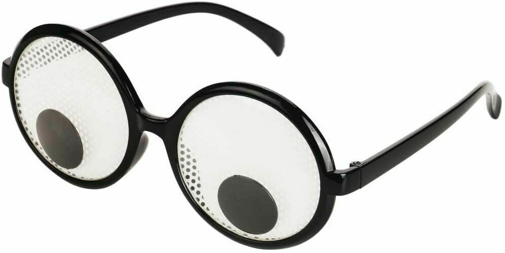 Googly Eyes Glasses,Plastic Round Giant Eye Party Favors, Fun Party Toys - Fresh Stock Dated December 2025
