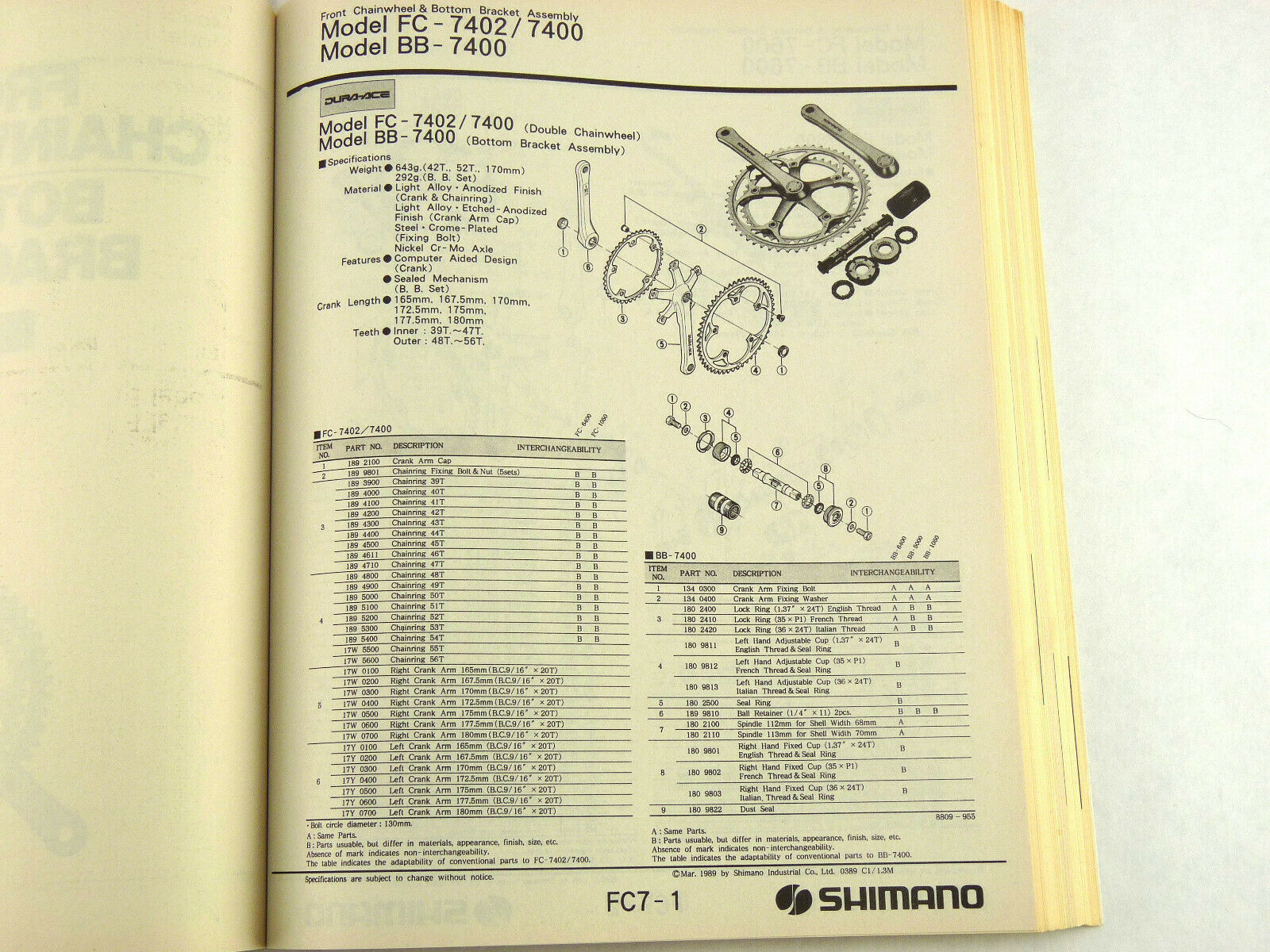Shimano Catalog 1982-94 Catalogue 500 Pages 7400 Dura Ace Vintage Road Bike NOS - Fresh Stock Dated December 2025