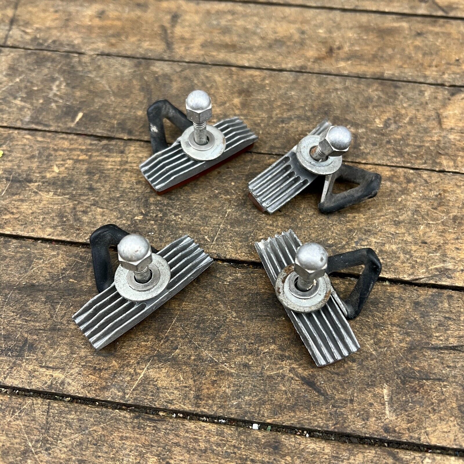 Vintage Scott Mathauser Finned Brake Pads  Old School BMX Shoes Set 4 Fin Salmon - Fresh Stock Dated February 2026