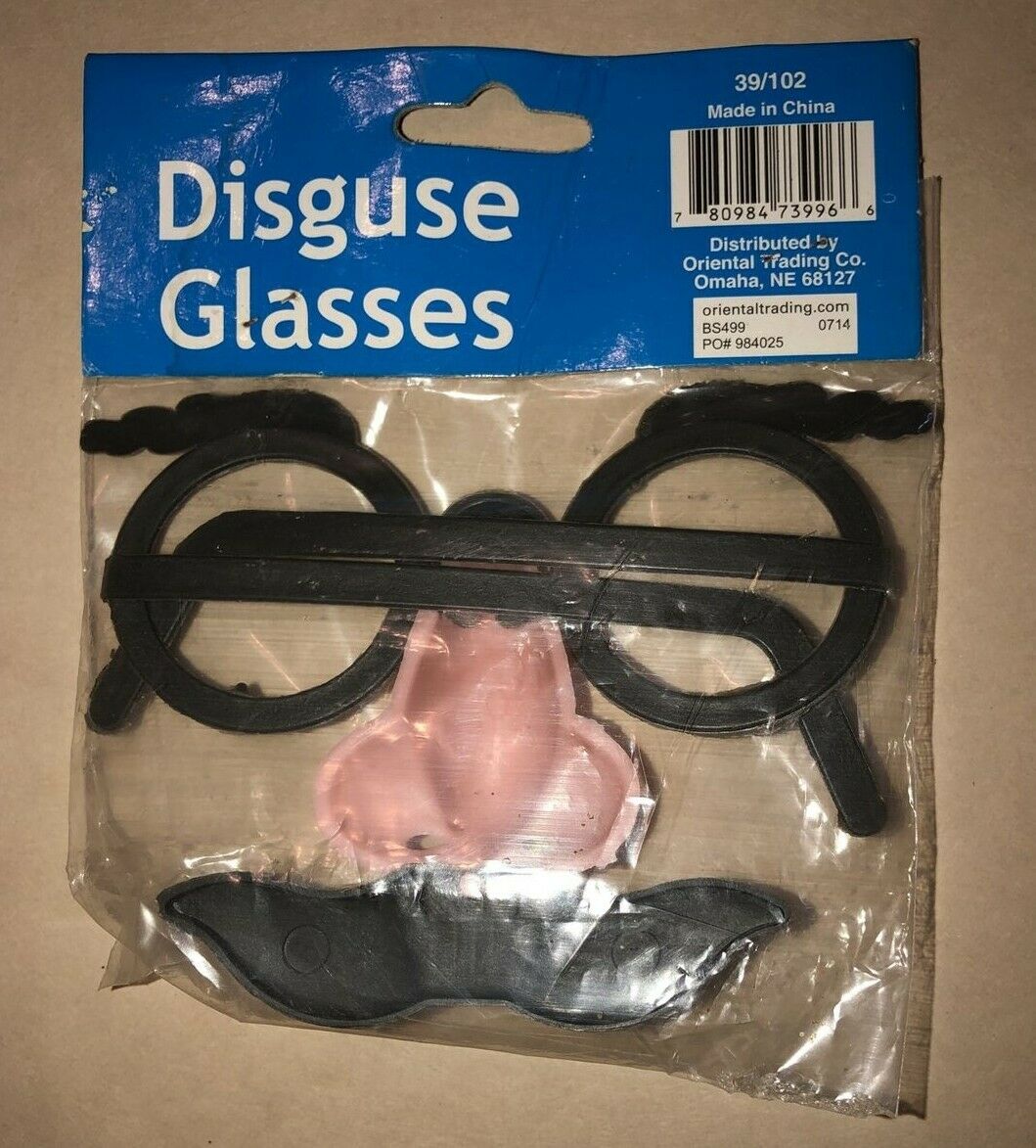 Lot Of 2 New Disguise Glasses - Halloween Party Trick or Treat - Fresh Stock Dated February 2026