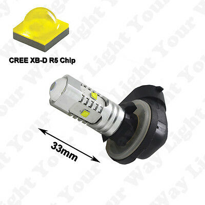 2x Xenon White 881 Spotlight Fog LED Bulbs for Harley Davidson Motorcycle Models - Fresh Stock Dated February 2026