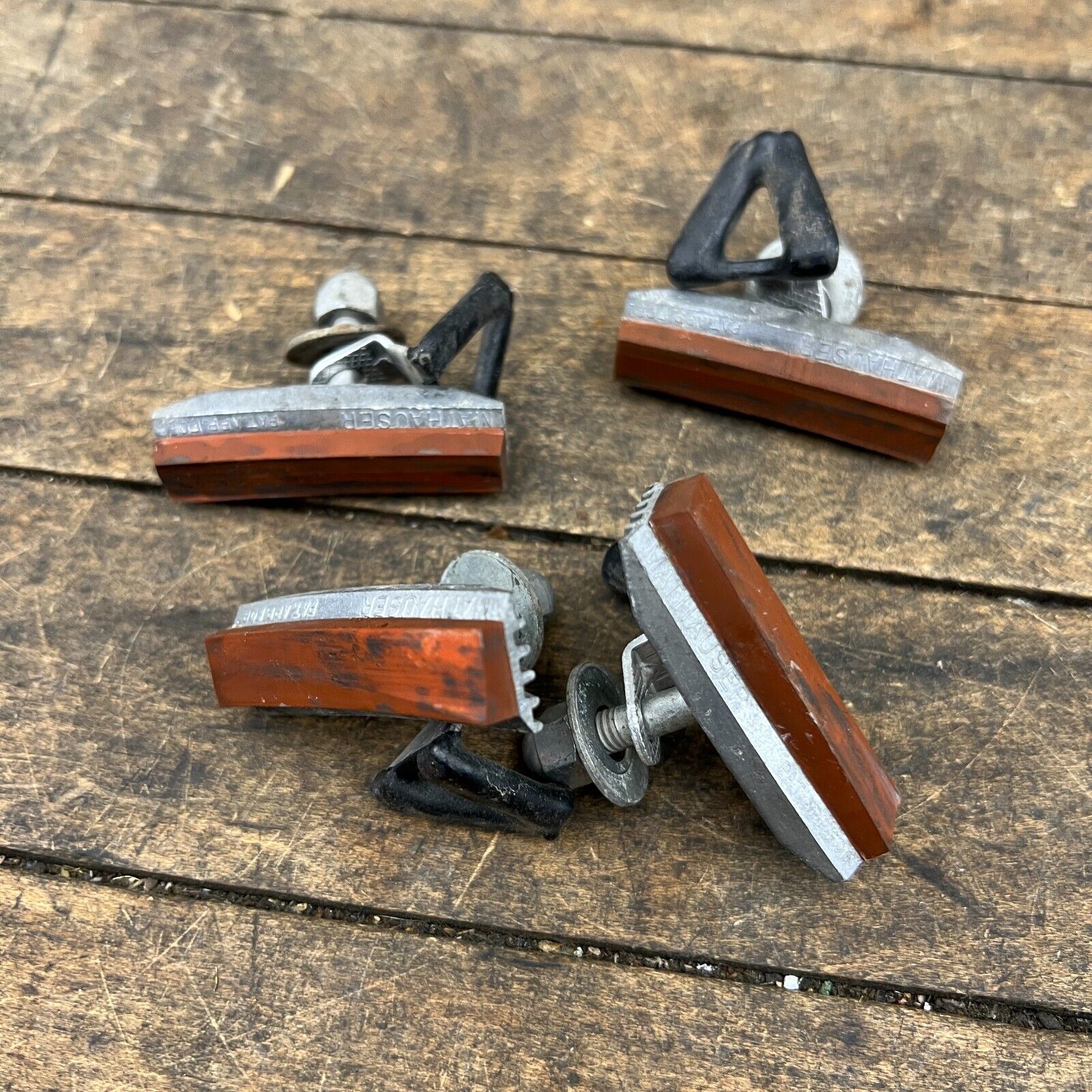 Vintage Scott Mathauser Finned Brake Pads  Old School BMX Shoes Set 4 Fin Salmon - Fresh Stock Dated February 2026