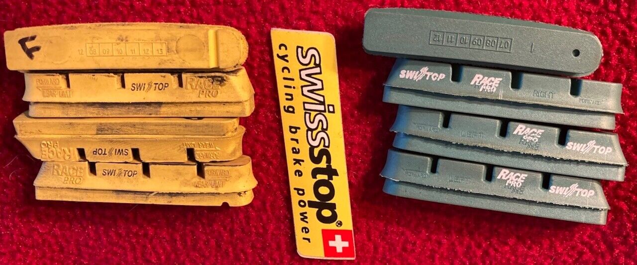 SwissStop Brake Pads Rim Campagnolo Race Pro GHP for Alu' and Yellow King Carbon - Fresh Stock Dated February 2026