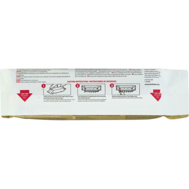 Duraflame Gold Brighter Burning 2.5Lb Firelogs, 6-Pack Case - Fresh Stock Dated December 2025