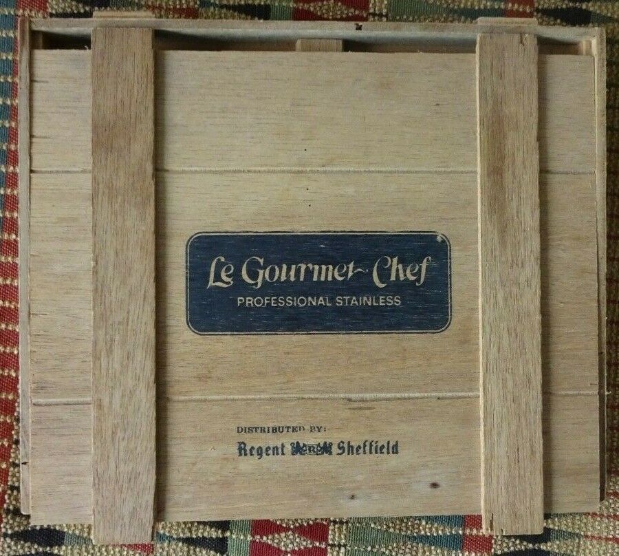 6 Regent Sheffield Le Gourmet Chef Stainless Knives Wood Handles in Box JAPAN - Fresh Stock Dated December 2025