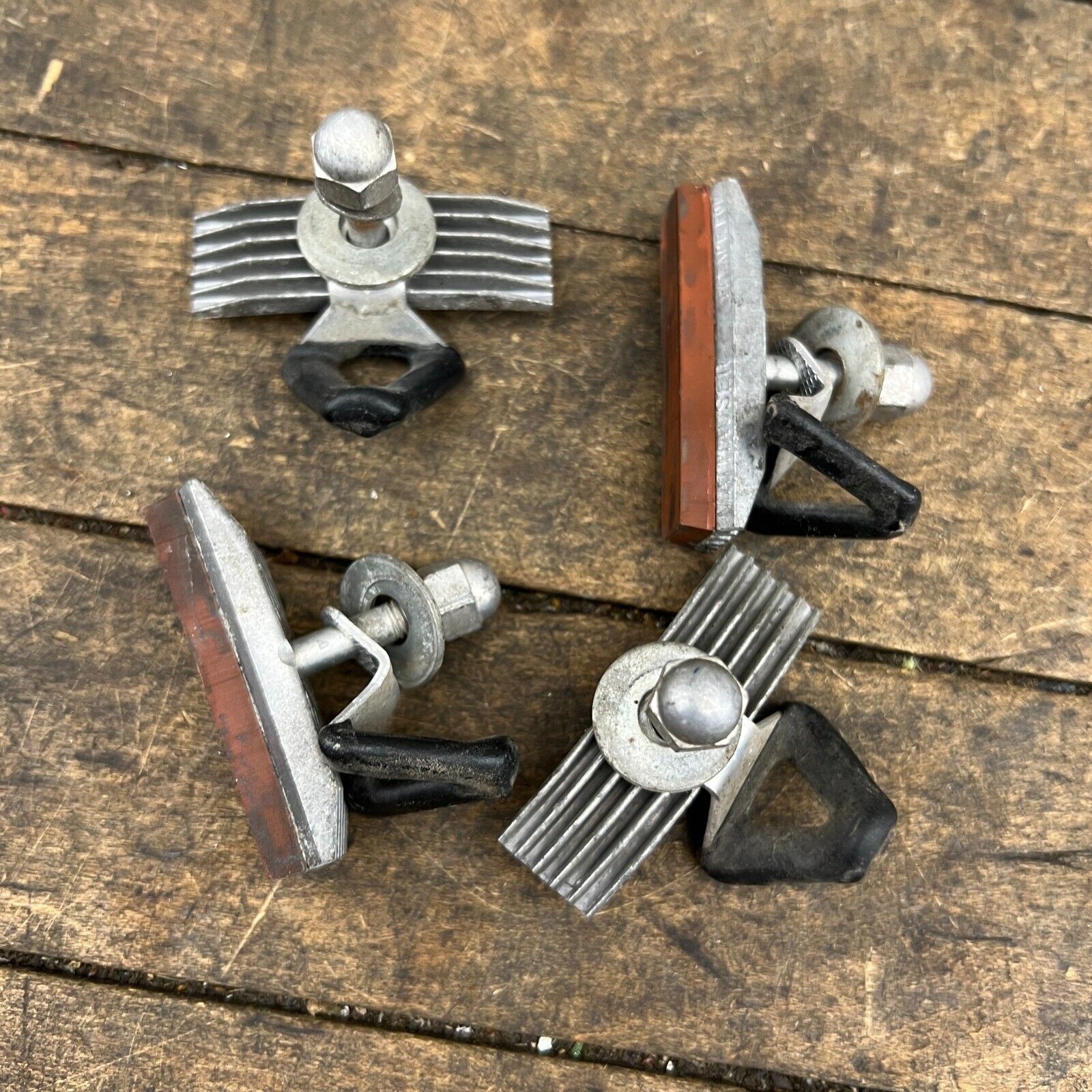 Vintage Scott Mathauser Finned Brake Pads  Old School BMX Shoes Set 4 Fin Salmon - Fresh Stock Dated February 2026