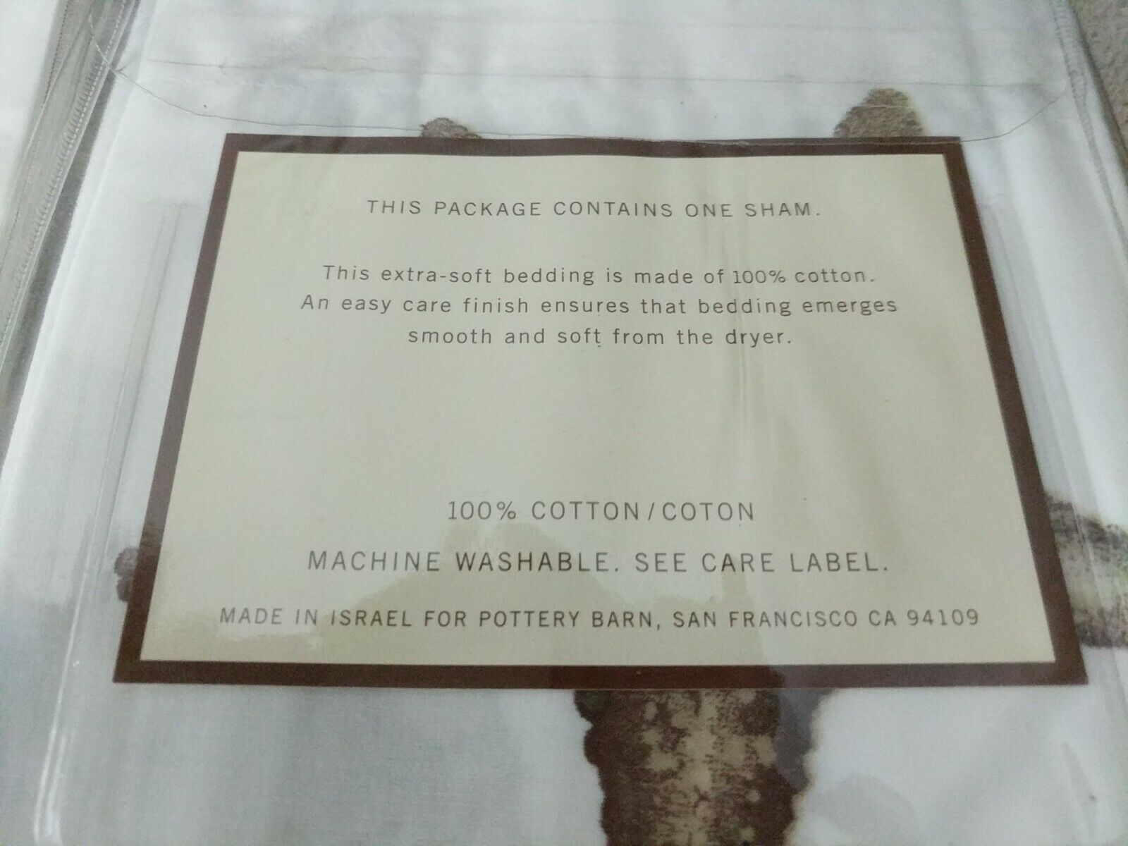 Pottery Barn TWO Euro Seashell Neutral Shams 26 x 26 nwt - Fresh Stock Dated December 2025