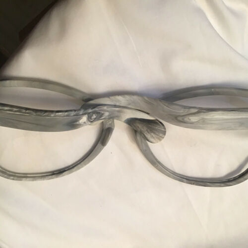 Large Novelty Eye Glass Frames Plastic Gray Fun Party Unbranded Oversized - Fresh Stock Dated December 2025