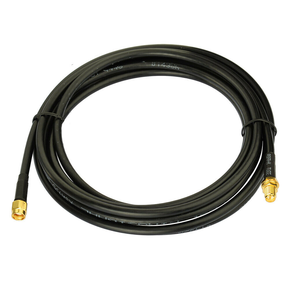 Low Loss RP-SMA Female to RP-SMA Male WiFi Booster Antenna Adapter Cable 3m - Fresh Stock Dated December 2025