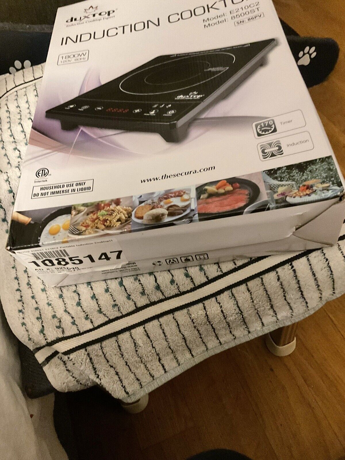 Duxtop 1800W Portable Induction Cooktop Countertop Burner, Model e210c2 - Fresh Stock Dated February 2026