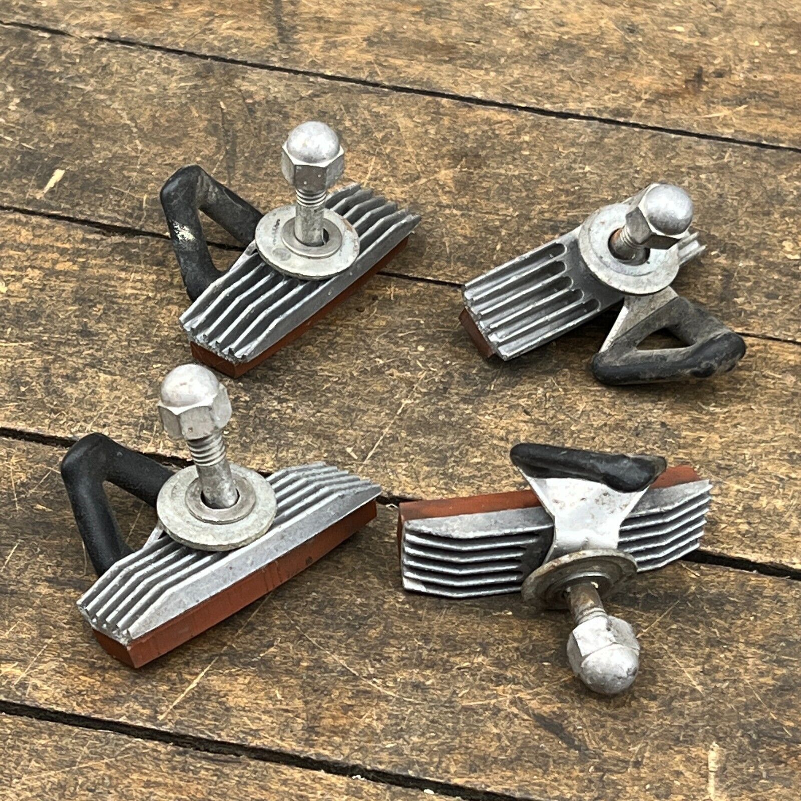 Vintage Scott Mathauser Finned Brake Pads  Old School BMX Shoes Set 4 Fin Salmon - Fresh Stock Dated February 2026