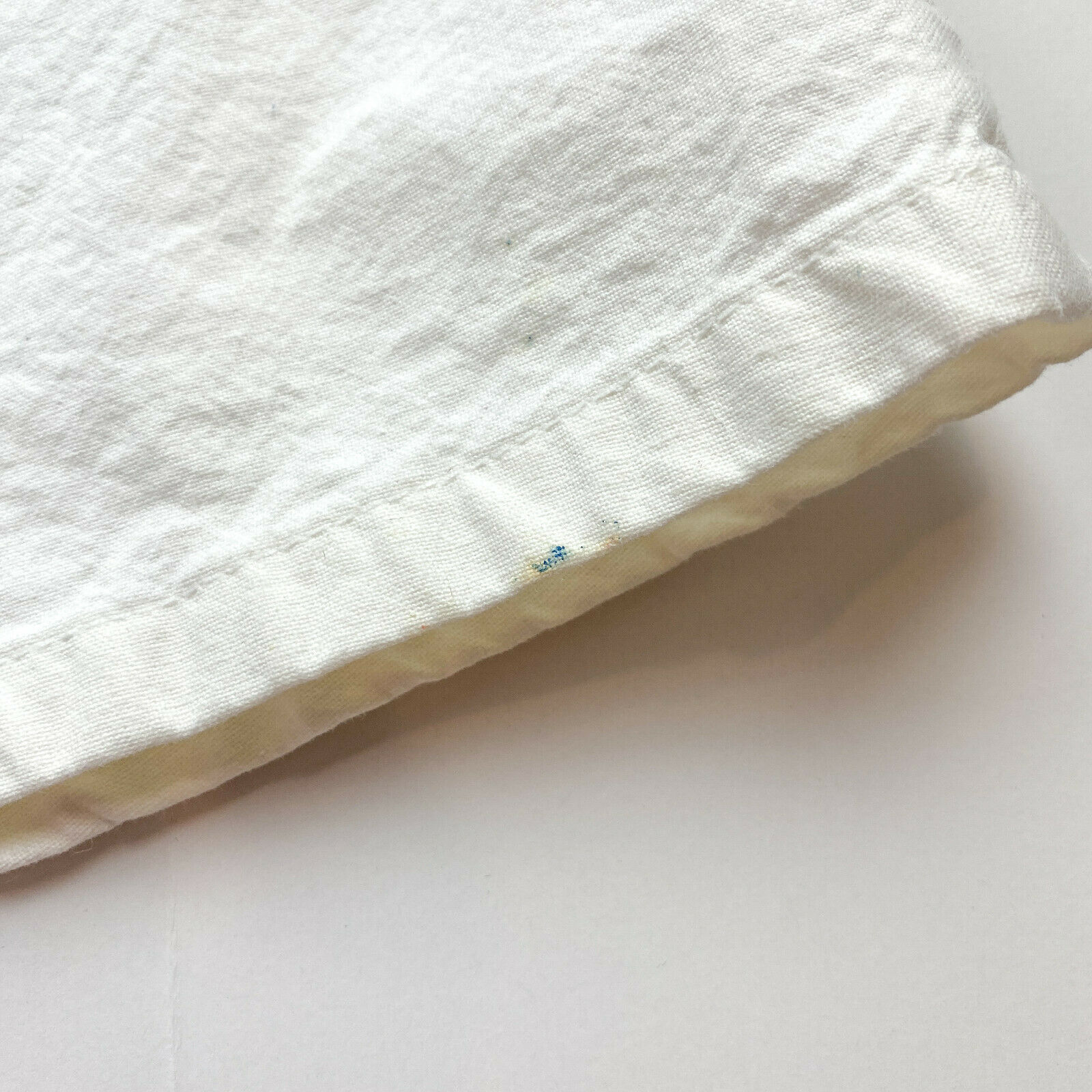 Vintage White A-Line Cotton Midi Skirt petite waist 25