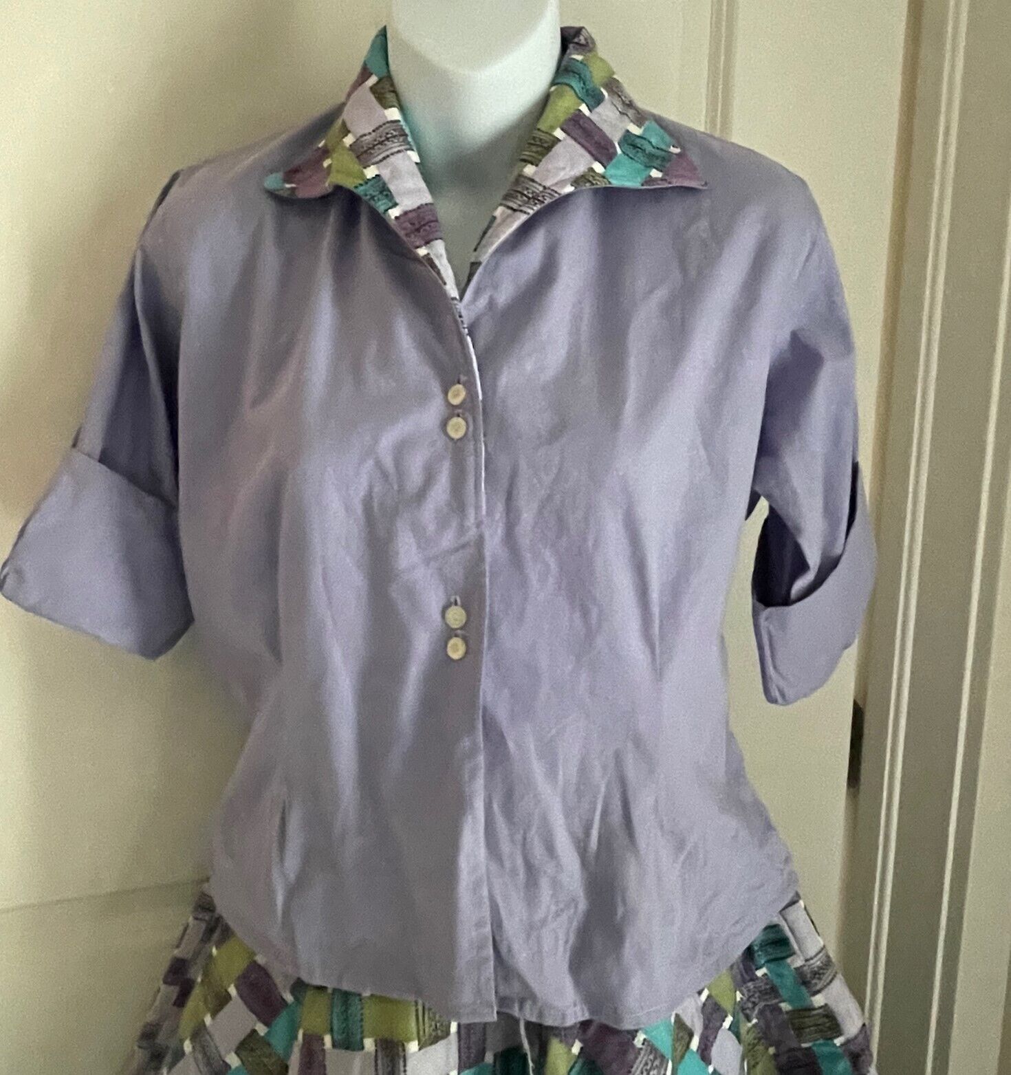 Vintage 1950s Full Circle Quilted Reversible Swing Skirt with Matching Blouse - Fresh Stock Dated March 2026