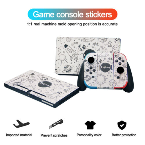 Nintendo Switch Lite Console Vinyl Skins Decals Cover Cute Cartoon Pattern New - Fresh Stock Dated December 2025