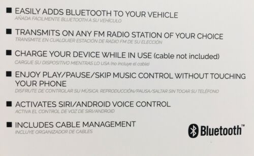 iSimple Bluetooth FM Transmitter Modulator BT43is Hands Free Calling And Charger - Fresh Stock Dated February 2026