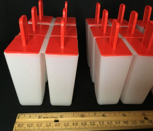 Jello Frozen Popsicle Molds Homemade Ice Cream Pudding Pop Reusable Tray 3-Sets - Fresh Stock Dated December 2025