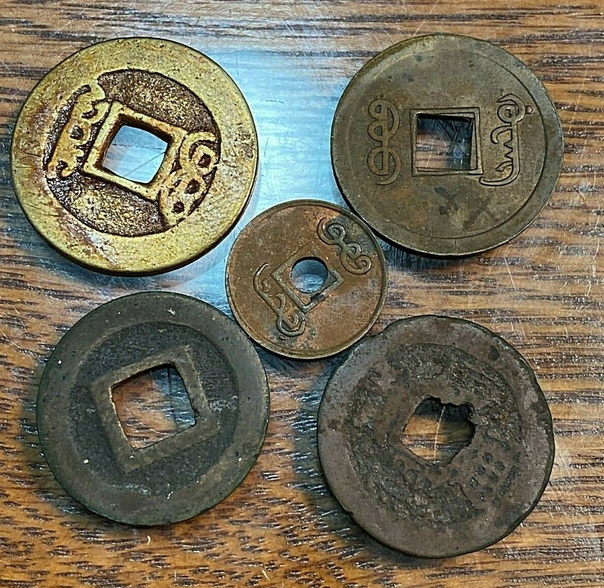 5 China Cash Coins from Estate CHN - Fresh Stock Dated December 2025