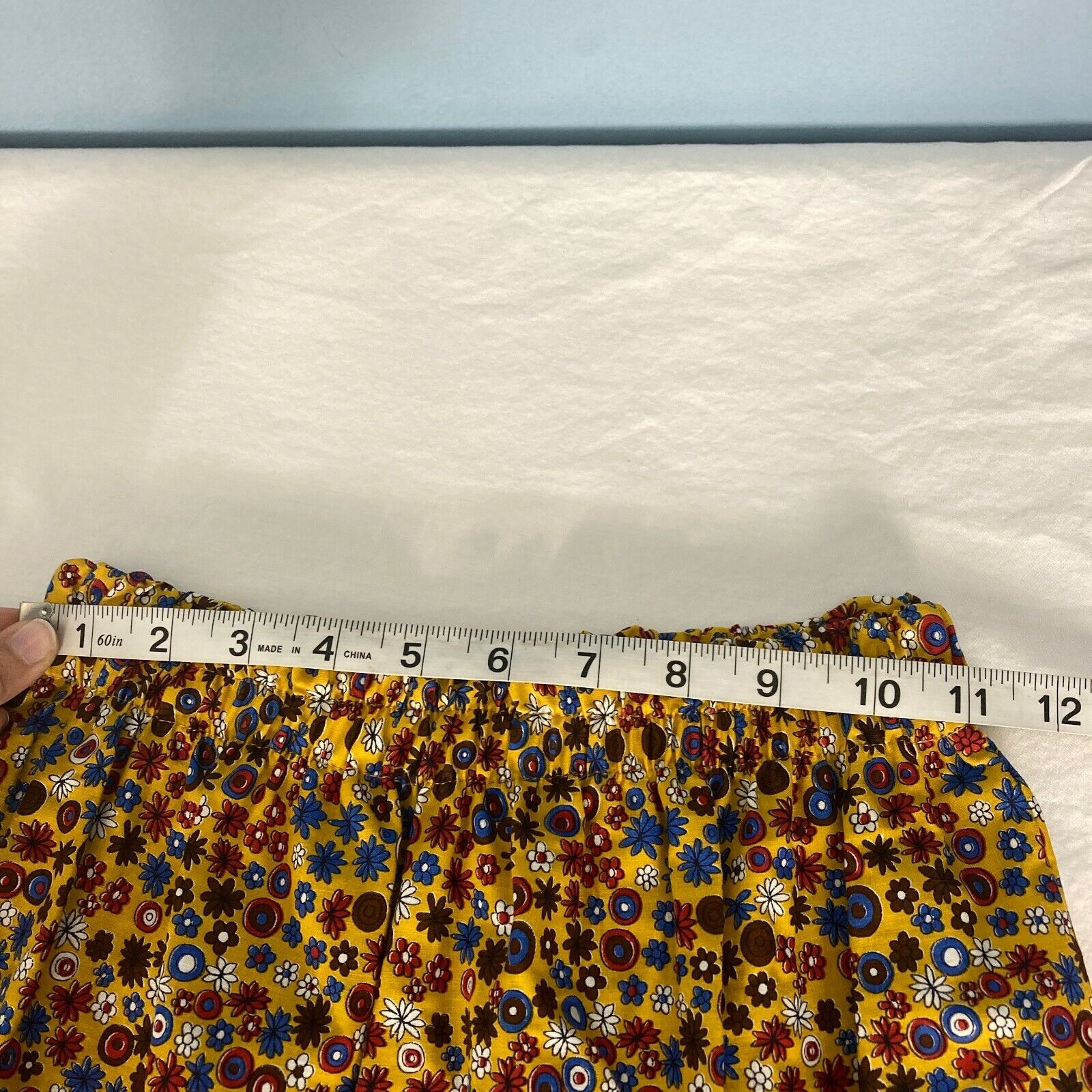 VTG 70’s Floral Maxi Prairie Skirt Women's Size 7/8 Long Multicolor Boho VINTAGE - Fresh Stock Dated March 2026