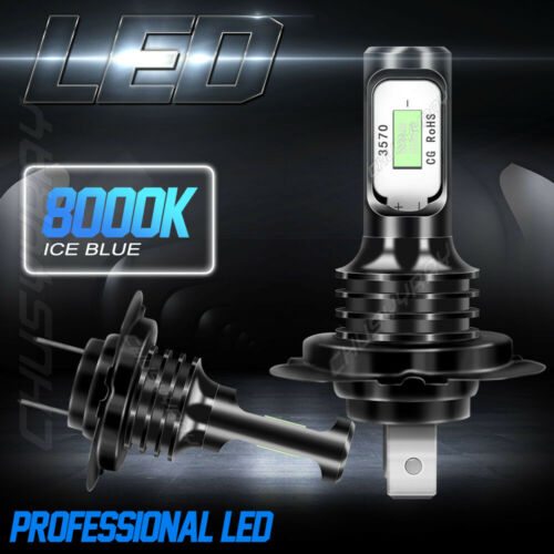 H7 H9 For Suzuki GSXR600 2006-2007 2011-2018 LED 20000LM Headlight 8000K 4x Bulb - Fresh Stock Dated February 2026