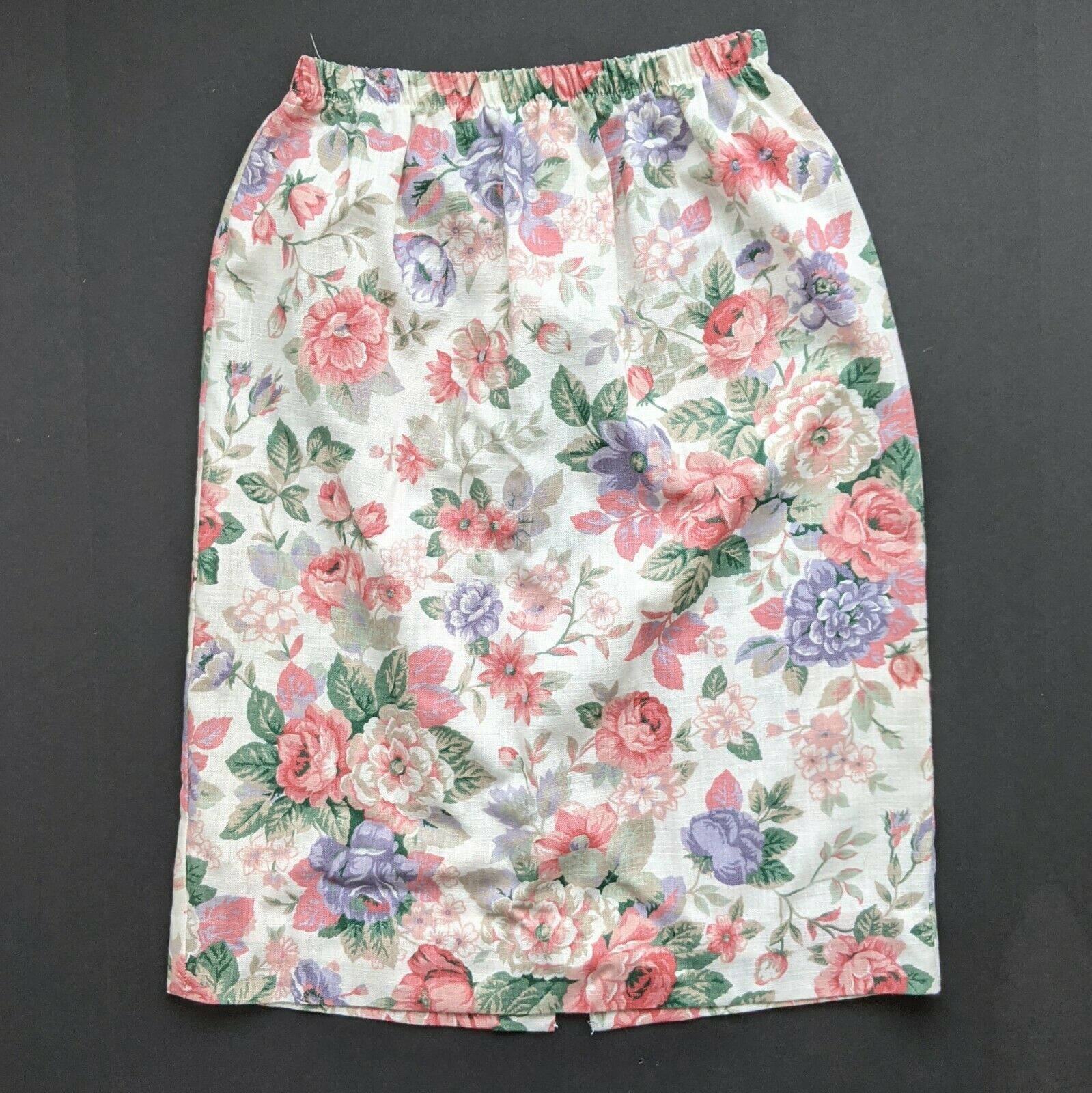 Vintage Grandma Floral Top & Skirt Set Tag sz 10 Puff Sleeves USA - Fresh Stock Dated February 2026