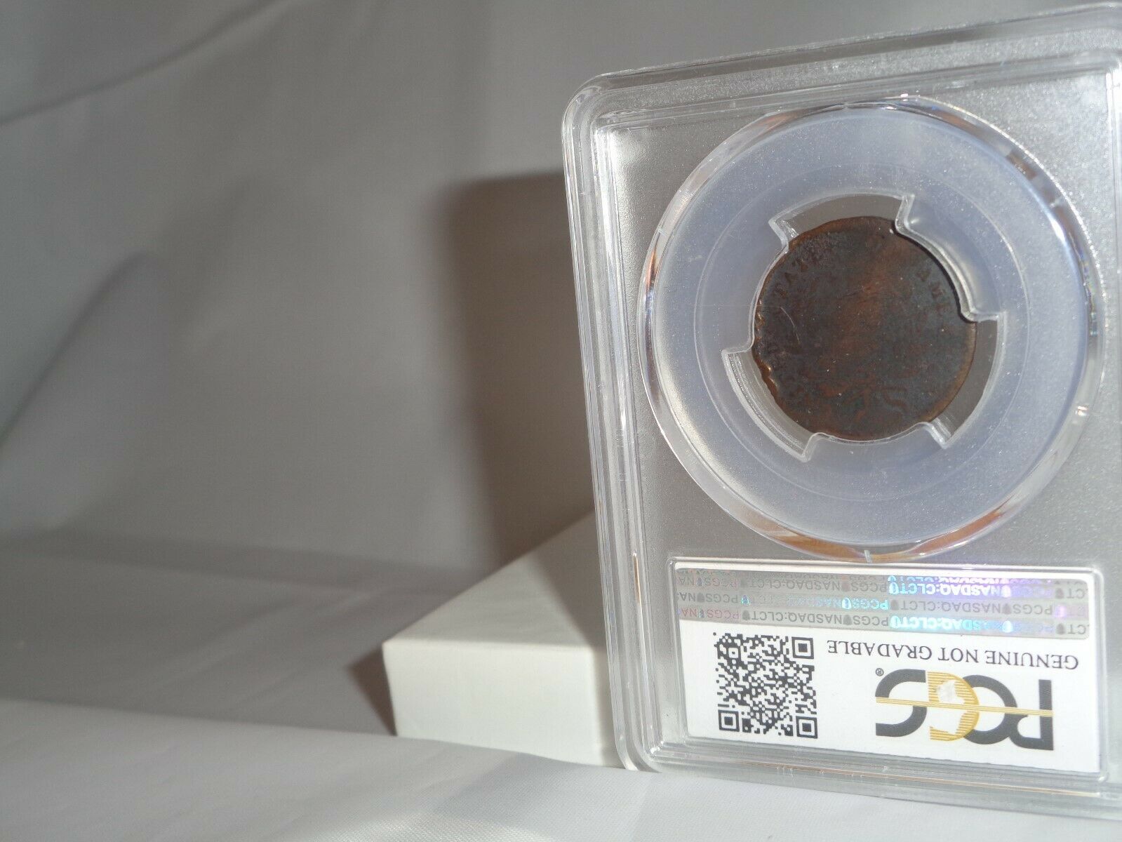 1797 1/2c Liberty Cap Half Cent Coin PCGS Genuine Damage G Detail Plain Edge - Fresh Stock Dated December 2025